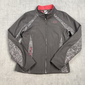 Harley Davidson Jacket Women’s Black, And Gray Size Medium